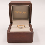 Anillo de Compromiso 0.5ct corte REDONDO solitario 4 Prongs - Anillo de Compromiso en Oro (10k, 14k, 18k) o Plata 0.925 y Diamante Lab-Grown o Moissanita