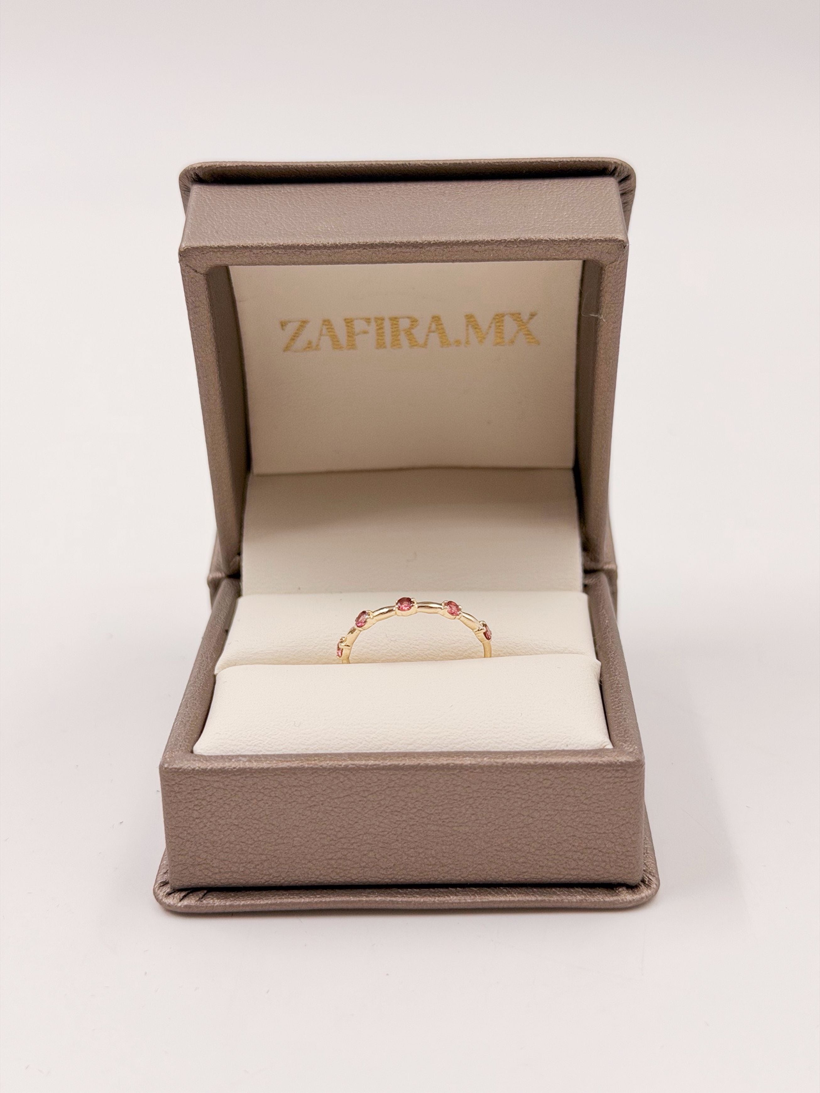 Family Ring Turmalina Rosa - Joyería Personalizada en Oro (10k, 14k, 18k) o Plata