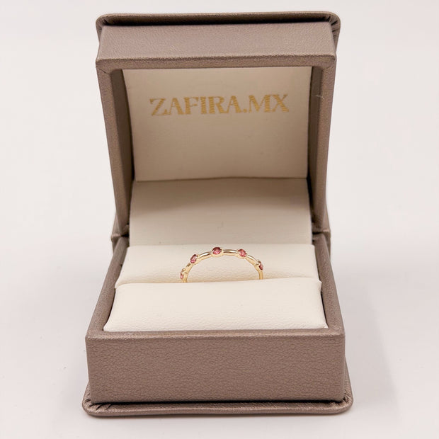 Family Ring Turmalina Rosa - Joyería Personalizada en Oro (10k, 14k, 18k) o Plata