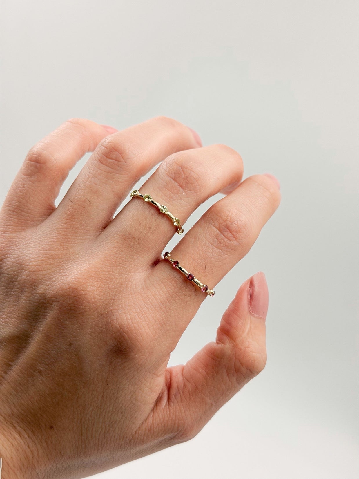 Family Ring Turmalina Rosa - Joyería Personalizada en Oro (10k, 14k, 18k) o Plata