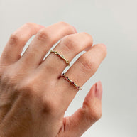 Family Ring Turmalina Rosa - Joyería Personalizada en Oro (10k, 14k, 18k) o Plata