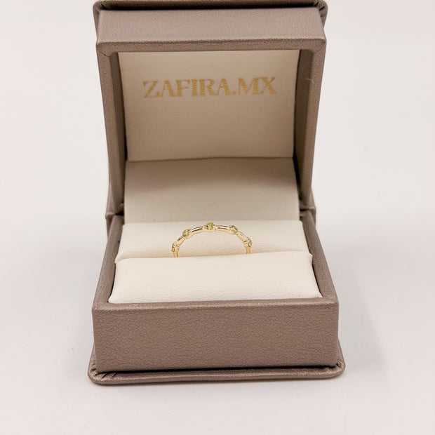 Family Ring Peridoto - Anillo Familiar de Oro (10k, 14k, 18k) y Piedras de Nacimiento