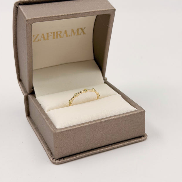 Family Ring Peridoto - Anillo Familiar de Oro (10k, 14k, 18k) y Piedras de Nacimiento