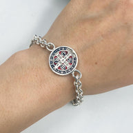 Pulsera San Benito Tejido 1