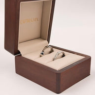 Anillos de boda Anilu con incrustaciones Diamante - Oro (10k, 14k, 18k)