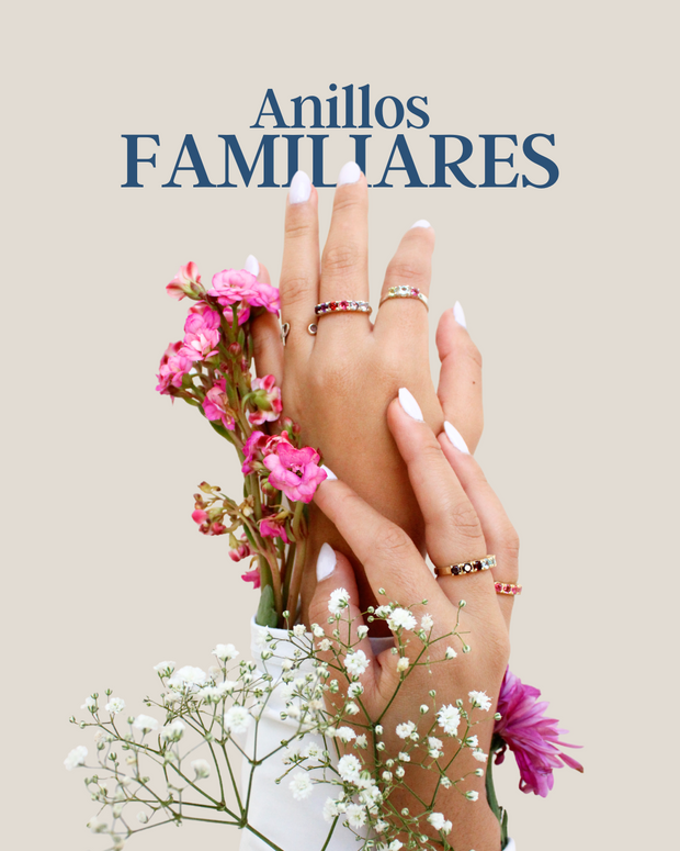 Anillo Familiar 6 piedras