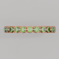 Churumbela Completa Peridoto BEZEL - Birthstone Agosto -2.5mm