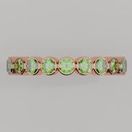 Churumbela Completa Peridoto BEZEL- Birthstone Agosto-3.0.mm