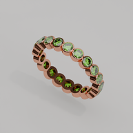 Churumbela Completa Peridoto BEZEL- Birthstone Agosto-3.0.mm