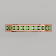 Media Churumbela Peridoto CANAL- Birthstone Agosto -2.5mm