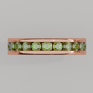 Churumbela Completa Peridoto CANAL- Birthstone Agosto-3.0.mm