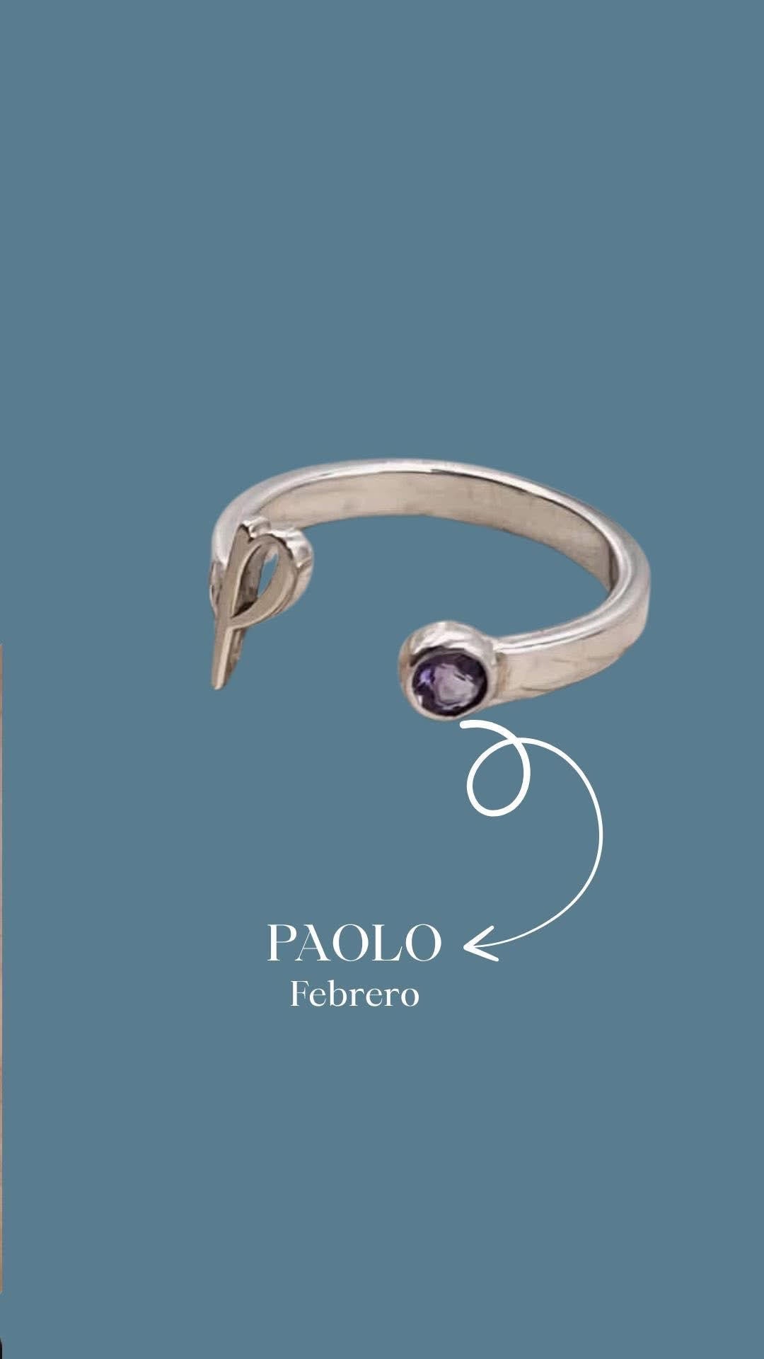 Anillo Inicial Piedras Preciosas