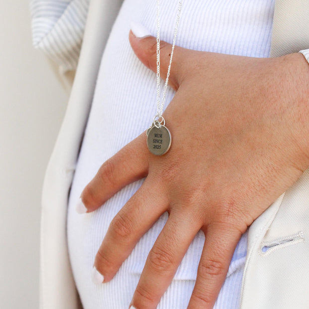 Collar Mum Since - Joyería Personalizada en Oro (10k, 14k, 18k) o Plata